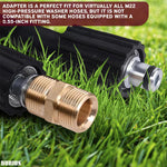 Load image into Gallery viewer, Pressure Washer Hose Connector M22 14mm Pressure Washer Hose Coupler 4500 PSI Heavy Duty Brass Quick Connect and No Leak Design Easy & Secure Installation for Home & Professional Use