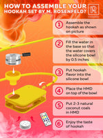 Load image into Gallery viewer, Yellow Hookah Set Premium Portable Hookah Set With Everything And Bag