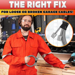 Load image into Gallery viewer, Garage Door Cables for 12 ft Door 13 ft 6 inch Long Heavy Duty 304 Steel Galvanized Cables Pack of 2 Corrosion Resistant Rust Proof Wire Durable Smooth Operation Easy Installation Reliable
