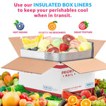 Load image into Gallery viewer, 10 Pack Silver Foil Insulated Box Liners 11 x 8.5 x 5.5 inch Silver Shipping Boxes for Frozen Food Odorless Insulated Containers Fits USPS Medium Flat Rate Box