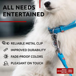 Load image into Gallery viewer, WAUDOG Rolled Leather Dog Leash 4Ft * 0.3 in for Small Medium and Large Dogs Heavy Duty Leather Puppy Leash for Outdoor Walking Running Training Strong Dog Leashes for Large Breed Dogs (Blue)