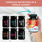 Load image into Gallery viewer, Vitamin C 1000mg Gummies for Adults Kids Antioxidants Vitamin E Assorted Fruit