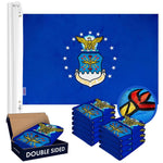 Load image into Gallery viewer, US Air Force Flag 2x3FT 10Pack Doublesided Embroidered Polyester By G128
