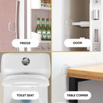 Load image into Gallery viewer, Wall Protectors 4 Pcs of Clear Rubber Knob Self Adhesive Guard Door Bumper Reusable Solution for Stopping Damage & Noise from Doors in Your Home or Office Durable Shock Absorbent Discreet