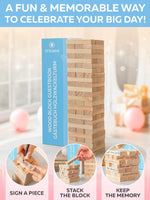 Load image into Gallery viewer, Wedding Guest Book Alternative 75 pcs Wooden Block Guest Book for Sign