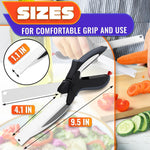 Load image into Gallery viewer, Kitchen Scissors for Food – 2 in 1 Cutting Board Scissors & Knife with Locking Mechanism & Stainless Steel Blades – Multifunctional Kitchen Shears for Effortless Chopping Slicing & Meal Prep
