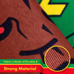 Load image into Gallery viewer, Ethiopia Lion Ethiopian Flag 3x5 Ft 10Pack 150D Printed Polyester By G128