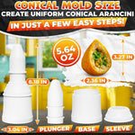 Load image into Gallery viewer, 2Pcs 160 g 5.65oz Round and Pointed Arancini Maker Molds Large Rice Mold Meat Balls Japanese Kitchen Gadgets Meatball Maker Sushi Rice Ball Maker Tool Cute Bento Accessories Rice Press Shaper