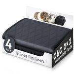Load image into Gallery viewer, Washable Rabbit Guinea Pig Cage Liners 4 PCS for 29 x15 inch C&C 2x1 Easy to Clean Unlike Fleece Absorbent & Waterproof Guinea Pig Bedding and Non Slip Pee Pads & Rabbit Floor Mats