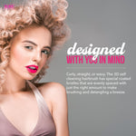 Load image into Gallery viewer, 3D Self Cleaning Deluxe Rectangular Brush Self Cleaning Hair Brush for Women