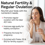 Load image into Gallery viewer, Myo Inositol D Chiro Inositol Supplement for Women Hormone Balance Healthy Ovarian Support 40:1 Myo Inositol Blend with Folate Vitamin D3 B12 & 20 Billion CFU Probiotics 60 Capsules