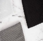 Load image into Gallery viewer, 12 Pack Cotton Kitchen Towels Waffle Weave for Embroidery 15x26 In Black White