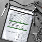 Load image into Gallery viewer, 30 Pack Job Ticket Holders 9x12 with Strap Hanging Shop Ticket Holders Work Order Plastic Sleeves for Documents Dry Erase Pocket Sleeves Dry Erase Pockets Clear Pocket Sleeve 9 x 12