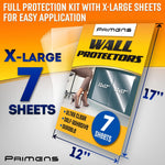 Load image into Gallery viewer, Wall Protector Sheets for Painted Wall Clear Plastic Adhesive Film Stickers 7 Pc