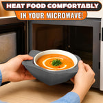 Load image into Gallery viewer, 4 Pcs Microwave Bowl Holders for Hot Food – 7.5 Gray Microwave Bowl Cozy Holders for Safe & Easy Handling of Hot Bowls Saucers & Cups – Machine Washable Soft Textured Fabric for Hand Protection