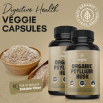 Load image into Gallery viewer, Zealthy Life Psyllium Husk Capsules All Natural Psyllium Husk Fiber Psyllium Husk Capsule for Gut Health Non GMO & Gluten Free 250 Vegan Capsules Pack of 2