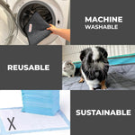 Load image into Gallery viewer, Washable Rabbit Guinea Pig Cage Liners 4 PCS for 29 x15 inch C&C 2x1 Easy to Clean Unlike Fleece Absorbent & Waterproof Guinea Pig Bedding and Non Slip Pee Pads & Rabbit Floor Mats