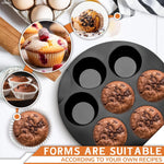 Load image into Gallery viewer, Silicone Muffin Pan Silicone Cupcake Molds for Baking Egg Bites Mold Nonstick 7 Cups Air Fryer Muffin Pan for Baking Egg Bite Tart Mini Cupcake Chocolate and Quiche Reusable Dishwasher Safe