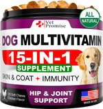 Load image into Gallery viewer, Dog Multivitamin Chewable with Glucosamine Dog Vitamins and Supplements Senior & Puppy Multivitamin for Dogs Pet Joint Support Health Immunity Mobility Energy Gut Skin 120 Chews