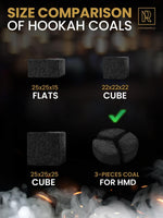 Load image into Gallery viewer, 84 pcs of Hookah Charcoal Designed Specially for HMD Premium Hookah Coals
