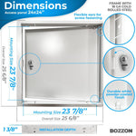 Load image into Gallery viewer, Access Panel for Drywall with Key Lock 24 x 24 inch Metal Door with a 1.2 mm Thick Frame Wall Hole Cover Access Door Plumbing Access Panel for Drywall Heavy Durable White