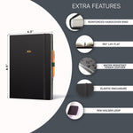 Load image into Gallery viewer, 2026 Hardcover Appointment Book Planner 8.5x11 inch Black Large Tabbed Daily Hourly Weekly Planner Schedule Book 15 Minute time Slots Business & Personal Planner Jan 2026 Dec 2026 Black