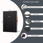 Load image into Gallery viewer, 2026 Hardcover Appointment Book Planner 8.5x11 inch Black Large Tabbed Daily Hourly Weekly Planner Schedule Book 15 Minute time Slots Business & Personal Planner Jan 2026 Dec 2026 Black