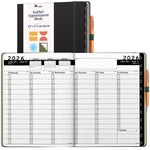Load image into Gallery viewer, 2026 Hardcover Appointment Book Planner 8.5x11 inch Black Large Tabbed Daily Hourly Weekly Planner Schedule Book 15 Minute time Slots Business & Personal Planner Jan 2026 Dec 2026 Black