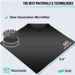 Load image into Gallery viewer, Microfiber Cleaning Cloth for Glasses Eyeglass Cleaning Cloth Lens Cleaning Cloth Microfiber Glasses Cleaning Cloth for Phone Screens Camera Lens Cleaner 12 pcs Black