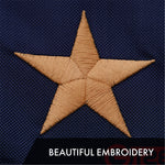 Load image into Gallery viewer, 2 Pack: American USA TeaStained Flag 2.5x4 Ft ToughWeave Pro Series Embroidered 420D Polyester Embroidered Stars
