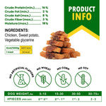 Load image into Gallery viewer, Sweet Potato & Chicken Chews for Dogs Grain-Free Treats