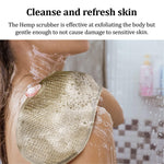 Load image into Gallery viewer, Natural Back Scrubber for Shower for Men and Women Set of 2 Hemp Exfoliating Body Scrubbers Long Back Washer Sleeve & Bath Scrub Mitten for Deep Cleaning & Skin Relax