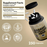 Load image into Gallery viewer, Zealthy Life Psyllium Husk Capsules All Natural Psyllium Husk Fiber Psyllium Husk Capsule for Gut Health Non GMO & Gluten Free 250 Vegan Capsules Pack of 2