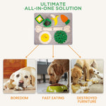 Load image into Gallery viewer, Snuffle Mat for Dogs Cats & Rabbits Interactive Foraging & Slow-Feeder Toy