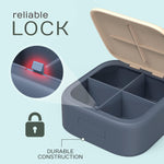 Load image into Gallery viewer, Travel Medicine Pill Organizer Small Pill Box Mini Pill Case with 4 Compartments