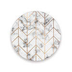Load image into Gallery viewer, Coasters for Drinks Set of 4 Pieces Absorbent Ceramic Coasters with Cork Base Geometric Marble Texture Coffee Coaster Great Gift for Table Housewarming Birthday Kitchen Home Decor