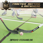 Load image into Gallery viewer, ACE HOCKEY Swedish Stickhandling Balls Unfinished Hardwood No Bounce Floorball Training Equipment for Floor Dribbling Skills Dekes Fakes & Ball Handling Drills 2 Inch Diameter