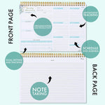 Load image into Gallery viewer, Weekly Undated Planner Notepad 8.5x12 – 52 Week Calendar & To Do List for