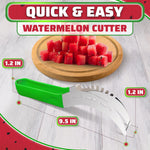 Load image into Gallery viewer, Watermelon Slicer Cutter Tool – Durable Stainless Steel Blade Watermelon Cutter with Ergonomic Handle Slice or Cube Cantaloupe & Honeydew Quick Mess Free Prep for Summer Snacks Parties & BBQs