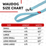 Load image into Gallery viewer, WAUDOG Recycled Cotton Dog Leash 6 Ft 10 Ft Eco Friendly Collar for Small Medium & Large Dogs Reflective Dog Leash for Medium Dogs Strong Leashes for Large Breed Dogs Puppy Leash for Small Dogs