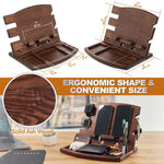 Load image into Gallery viewer, Wood Phone Docking Station Natural Ash Phone Key Holder Wallet Watch Stand Gift