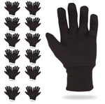 Load image into Gallery viewer, ABC PACK & SUPPLY Brown Jersey Gloves for Men and Women. Brown Jersey Work Gloves. Polyester and Cotton Garden Gloves