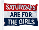 Load image into Gallery viewer, G128 Saturdays Are For The Girls 3x5 FT Printed Brass Grommets 150D Polyester Indoor/Outdoor Much Thicker More Durable Than 100D 75D Polyester