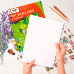 Load image into Gallery viewer, Printable Vinyl Sticker Paper Waterproof Decal Paper for Inkjet Printer 30 SelfAdhesive Sheets Matte White Standard Letter Size 8.5x11