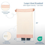 Load image into Gallery viewer, The Fine Living Co. Turkish Hand Towels Set of 2 100% Cotton Kitchen and Bathroom Hand Towels Decorative Hand Towels for Bath Guest Face Hair Tea Dishcloth 40”x18” (White & red)