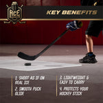 Load image into Gallery viewer, Shooting Pad 24x48 inch Shoot Like on Real Ice Practice Shooting Stickhandling Passing Skills on 8 sqft Convenient Off Ice Training Easy to Carry Synthetic Ice Mat