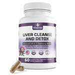 Load image into Gallery viewer, Liver Cleanse Detox & Repair Fatty Liver Supplements 28 in 1 Advanced Herbal Liver Health Supplement Formula Milk Thistle Silymarin Artichoke Extract Dandelion & Apple Cider Vinegar 60 Pills