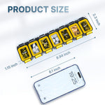 Load image into Gallery viewer, Weekly Medicine Pill Organizer Waterproof 7 Day Large Pill Box Daily Pill Case