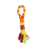 Load image into Gallery viewer, Interactive Tug & Treat-Dispenser Toy for Dogs Teething Relief Orange