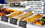 Load image into Gallery viewer, 10 Pack Mini Chalkboard Signs for Food 3x4 inch Party Buffet Tables Wedding Bakery Small Chalkboard Signs Mini Chalkboard Signs for Food Chalkboard Buffet Signs Table Sign Chalkboard